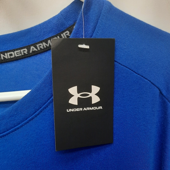 NWT Under Armour HOVR T-shirt Men's XXL Blue Formula 1 Racing Hoops Finish Line - Picture 4 of 11